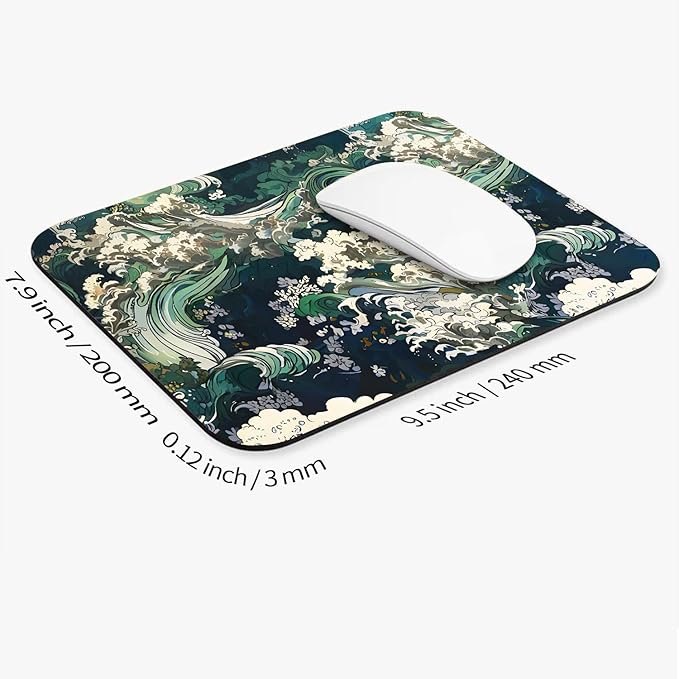 Armanza Square Mouse Pad Japanese Art, Personalized Premium-Textured Custom - Image 2