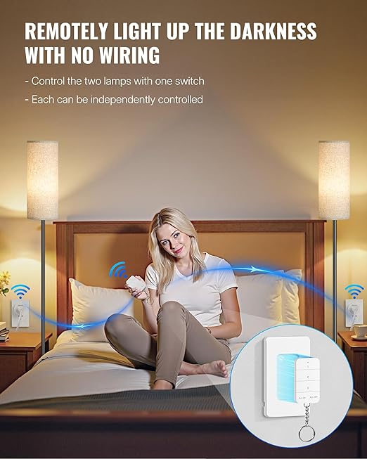 Remote Control Outlet, WILAWELS Wireless Light Switch - Image 2
