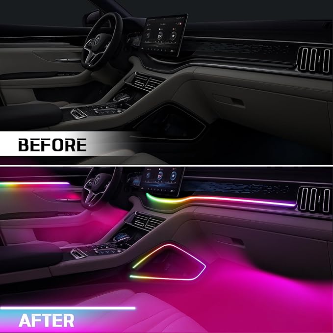 Dreamcolor Acrylic Interior Car LED Strip Light - Image 3