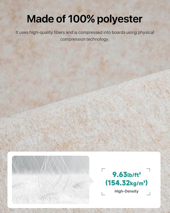 18 Pack Soundproof Wall Panels Self-Adhesive, Square Sound Proof Foam Panels - Image 3