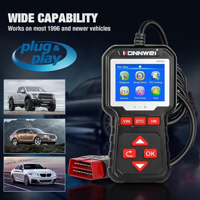 KONNWEI KW320 Car OBD2 Scanner Professional Code Reader Engine Fault Code - Image 3