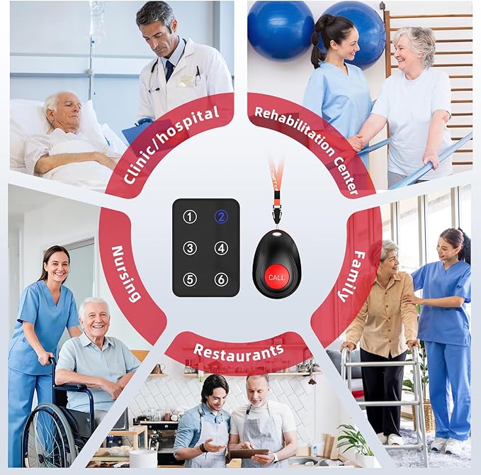 CallToU Wireless Call Button Caregiver Pager Nurse Call System - Image 2