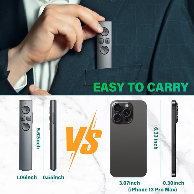 2 in 1 USB Type C Presentation Clicker - Image 7