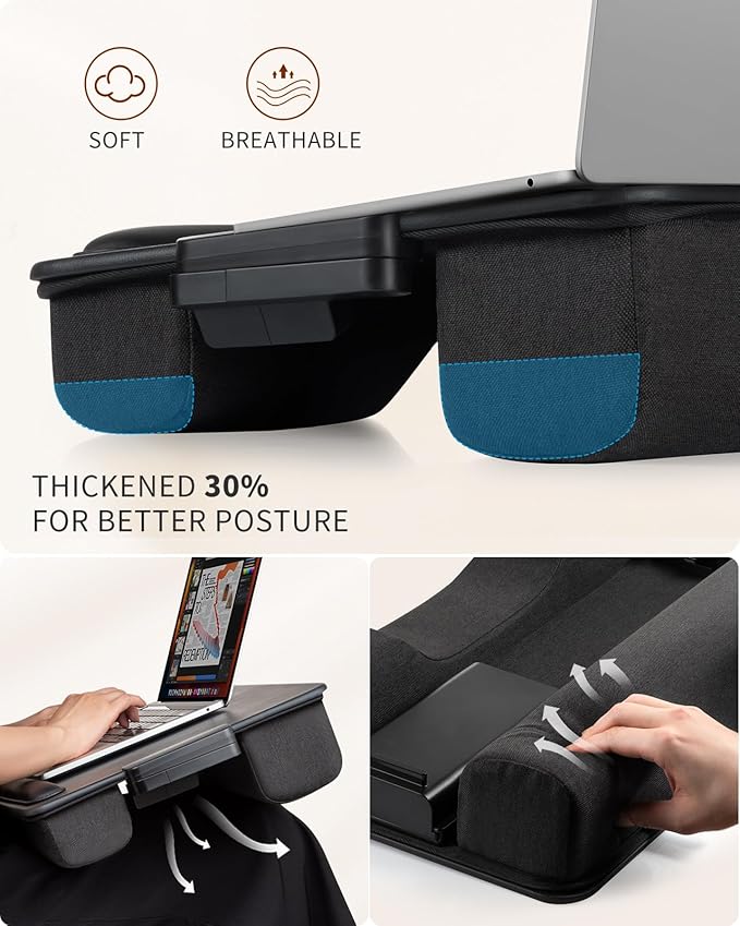 SAIJI Laptop Lap Desk, Portable Laptop Desk - Image 4