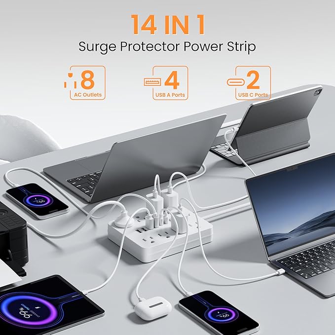 Bawmwim Surge Protector Power Strip - Image 2
