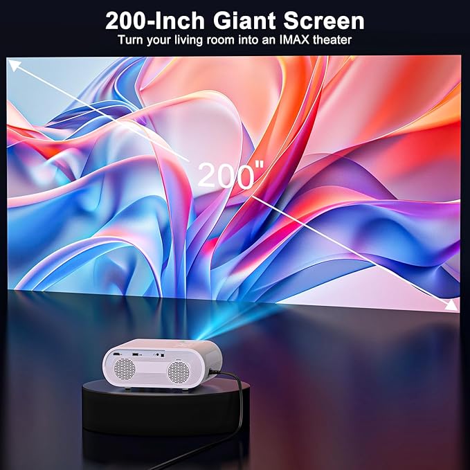 1500 ANSI Smart Projector, HOMPOW 4K Projector - Image 8