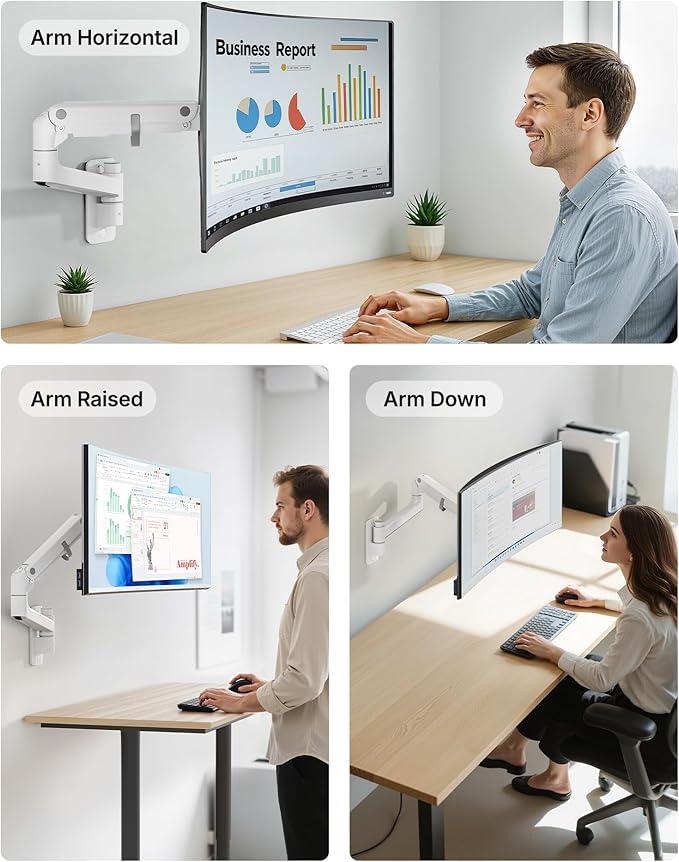 monTEK 17-49 inch Single Monitor Wall Mount - Image 8