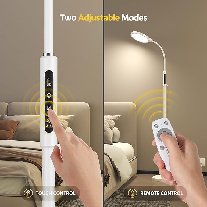 Happy Light Therapy Lamp, 11000 Lux UV-Free Floor Sun Light Lamp - Image 6