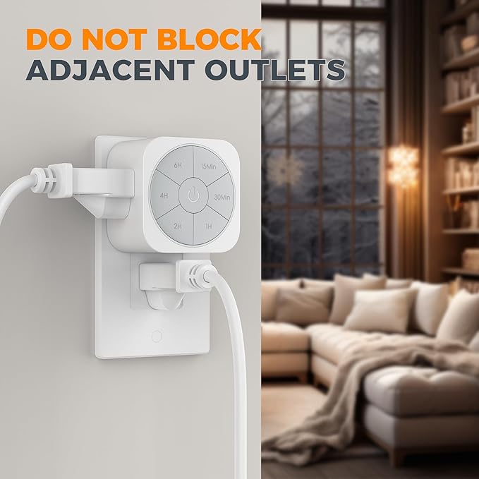 Outlet Timer Indoor 2 Pack, Countdown Timers - Image 4