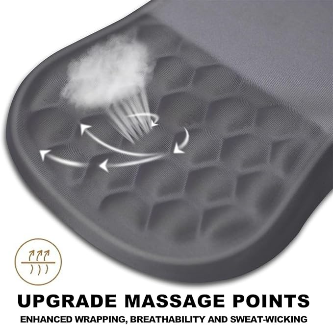 KUOSGM Mouse Pad Wrist Support, Ergonomic Mouse Pad - Image 2