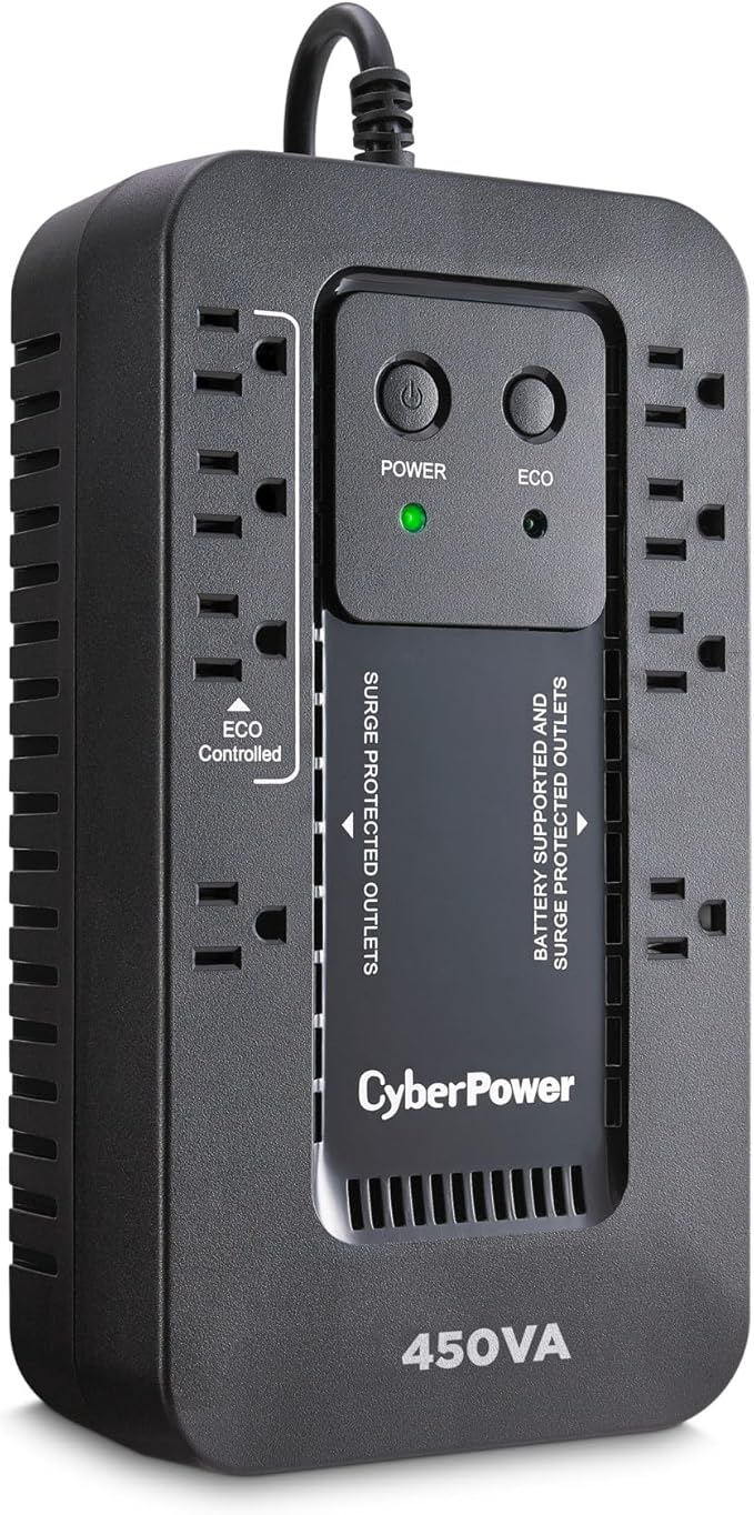 CyberPower EC450G Ecologic Battery Backup & Surge Protector UPS System by CyberPower