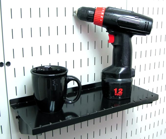 Wall Control ASM-SH-1606 B Deep Pegboard Shelf Assembly - Image 4