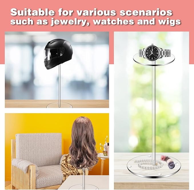 Hdkwby Acrylic Hat Display Stand 2 Pack- Thickened Base - Image 4