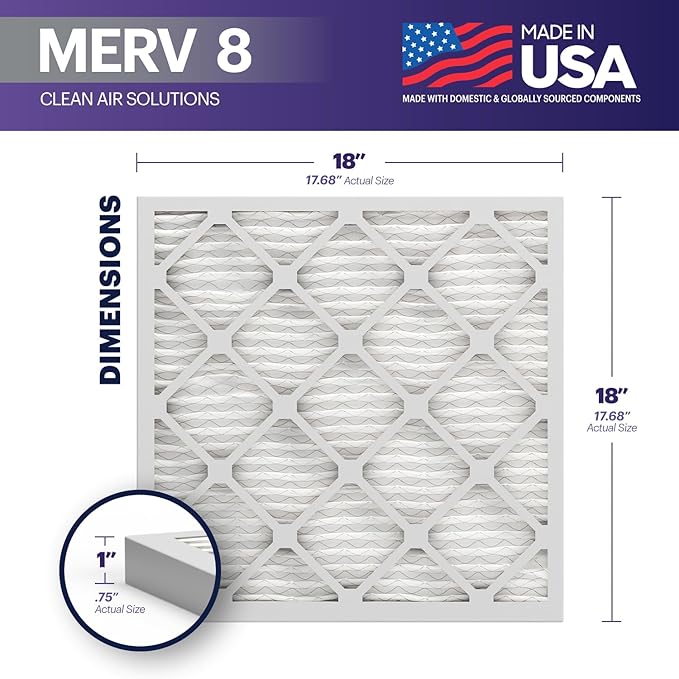 BNX TruFilter 18x18x1 Air Filter MERV 8 - Image 2