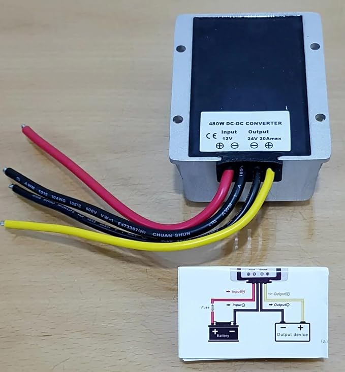 480W 20A DC-DC Boost Converter, 12V to 24V Step-Up Voltage Regulator - Image 6