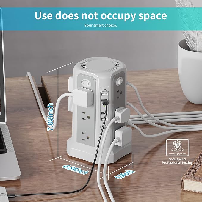 Surge Protector Power Strip Tower - Image 7