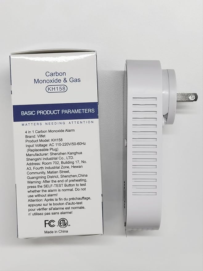Vilfet Carbon Monoxide Detectors & Natural Gas Detector, 4-in-1 Carbon Monoxide - Image 5