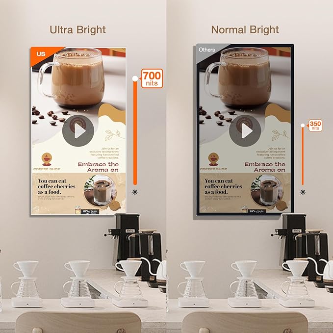 Canlarriz Digital Signage Display 85 inch Wall Mount Digital Menu Board - Image 7