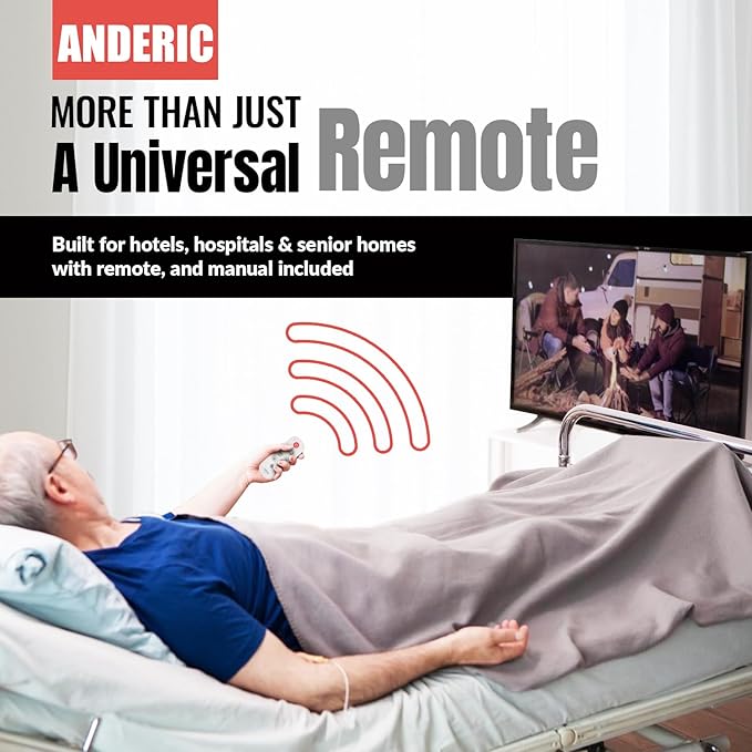Anderic RR1004 Big Button TV Remote Control – Senior Friendly, Easy-to-use - Image 6