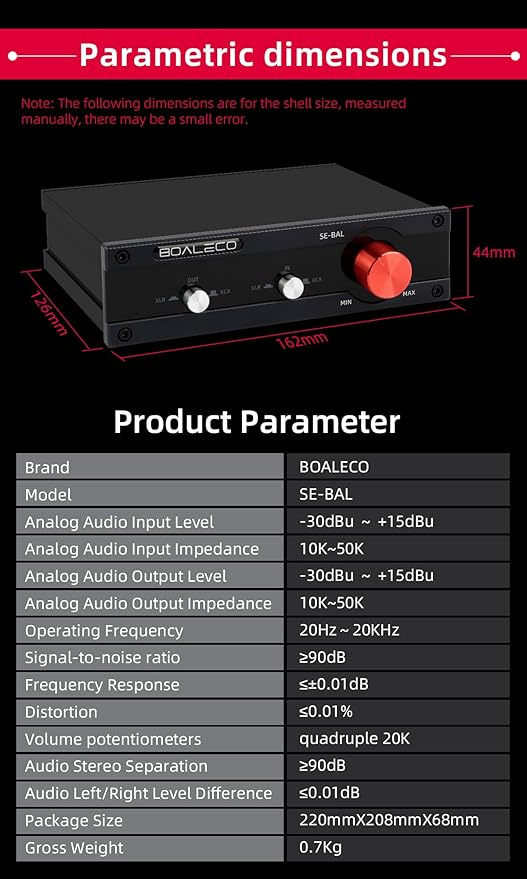 SE-BAL Audio Switch RCA XLR 2-IN-2-OUT HiFi Balanced Stereo Audio Switcher - Image 6