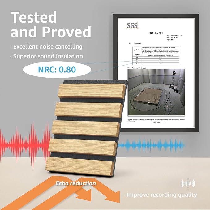 Art3d 4pcs-107 x 8in Slat Acoustic Panel - Image 4