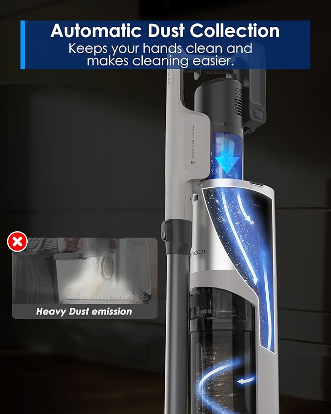 Tineco Pure ONE Station 5 Pro Cordless Smart Stick Vacuum, Automatic Dust - Image 3