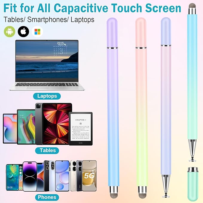 Stylus Pens for Touch Screens, 2 in 1 Stylus Pen Compatible - Image 5
