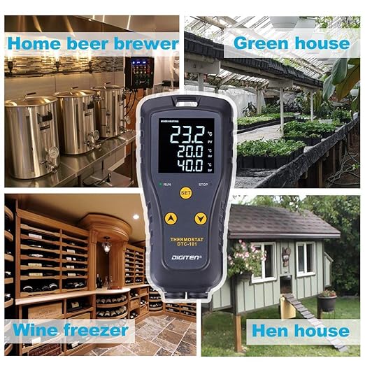 DIGITEN Temperature Controller Heat Mat Thermostat Outlet DTC101 Temperature - Image 8