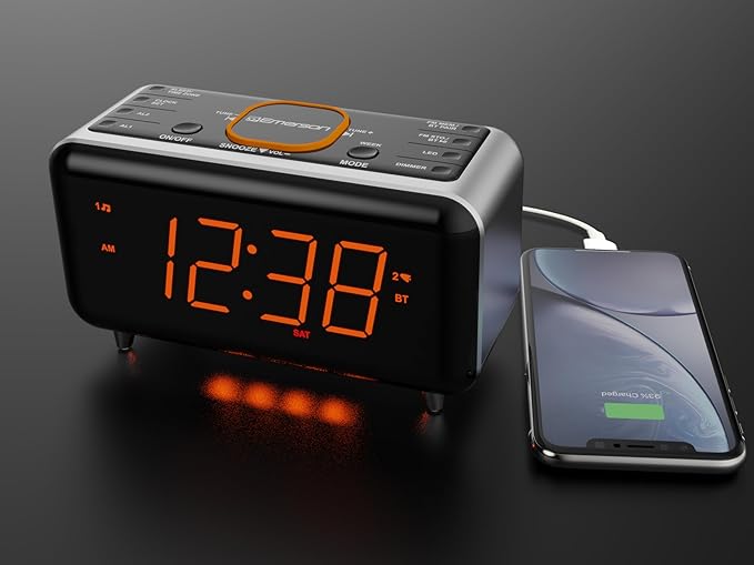Emerson CKS1521 SmartSet Bluetooth Dual Alarm Clock Radio - Image 7