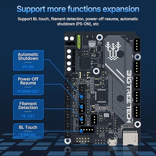 BIGTREETECH SKR Mini E3 V3.0 Control Board +TFT35 E3 V3.0.1 Touch Screen - Image 3