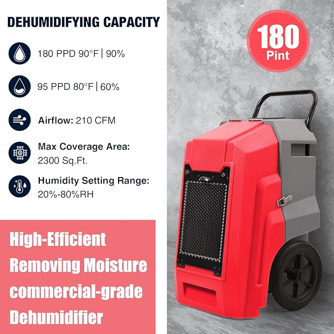 MOUNTO 180Pints Commercial Dehumidifier - Image 2