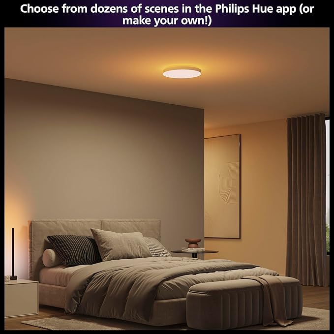 Philips Hue Datura Smart Ceiling Panel White & Color Light, Voice Control - Image 5