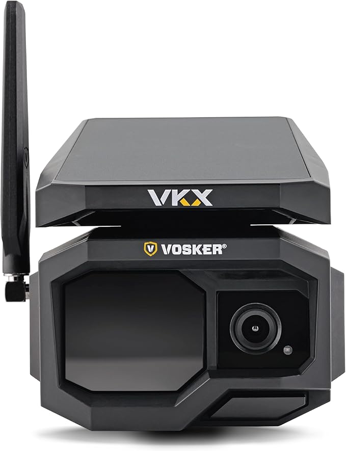 Vosker VKX Farmers Pack Solar 4G LTE Security Camera, Wireless Outdoor by Vosker