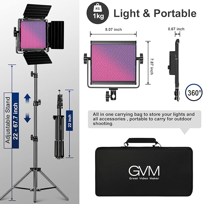GVM 850D RGB LED Video Lights - Image 6