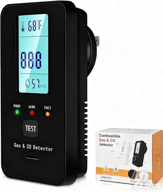 4in1 Combustible Natural Gas & Carbon Monoxide Detector, CO Leak Detector Home by Unknown