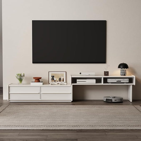 YQJJGL Solid Wood TV Stand for TVs up to 65 Inch， Walnut TV Stand by YQJJGL