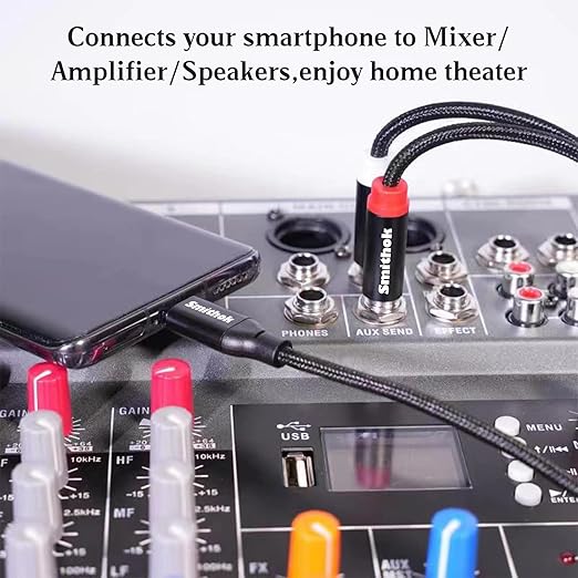 Smithok USB C to Dual 6.35mm 1/4 inch Stereo Splitter Y Cable, USB Type C to - Image 3