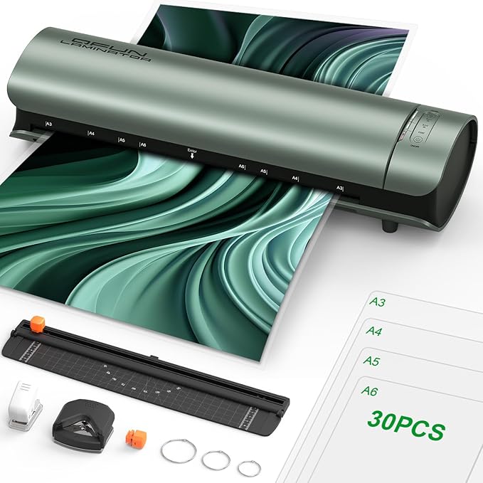 Qfun Laminator Machine 11x17 Cold Thermal Laminator，13 inch Laminating Machine by Qfun