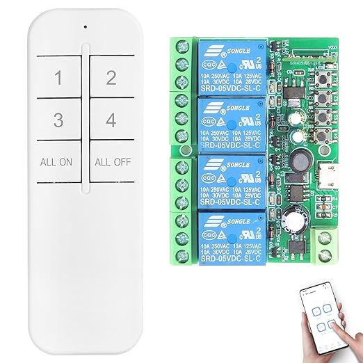 DieseRC 4 Channels WiFi Smart Switch by DieseRC