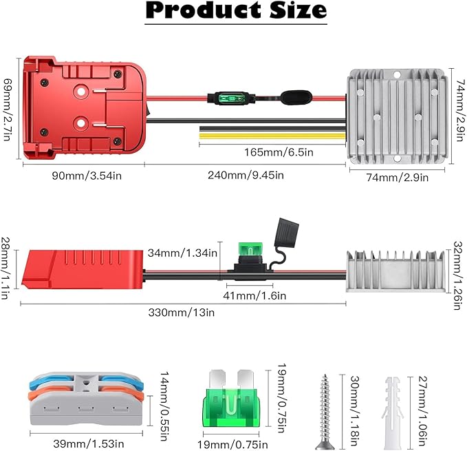 18V to 12V Step Down Converter Aadpter Compatible - Image 5