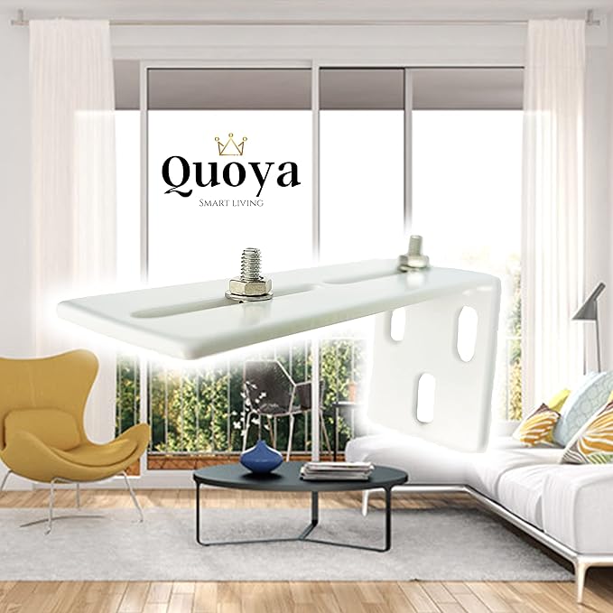 Quoya Smart Curtain Track- Single Wall Brackets by QUOYALiving