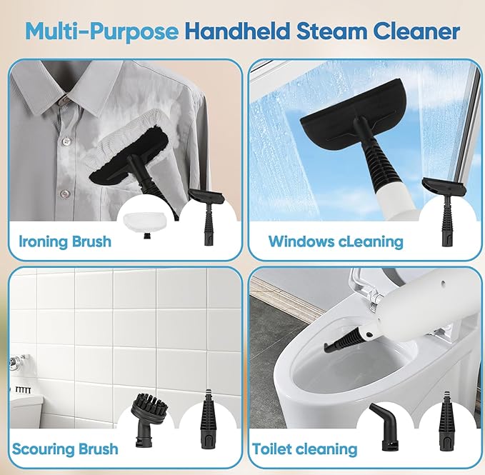 Mxnsewr Steam Mop All-in-one Multi-Functional Powerful Steam Cleaner, Handheld - Image 7