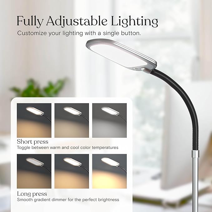 Brightech Litespan Slim LED Floor Reading Lamp - Image 3