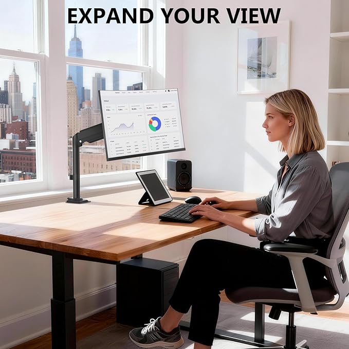 WALI Single Monitor Arm Desk Mount - Image 6