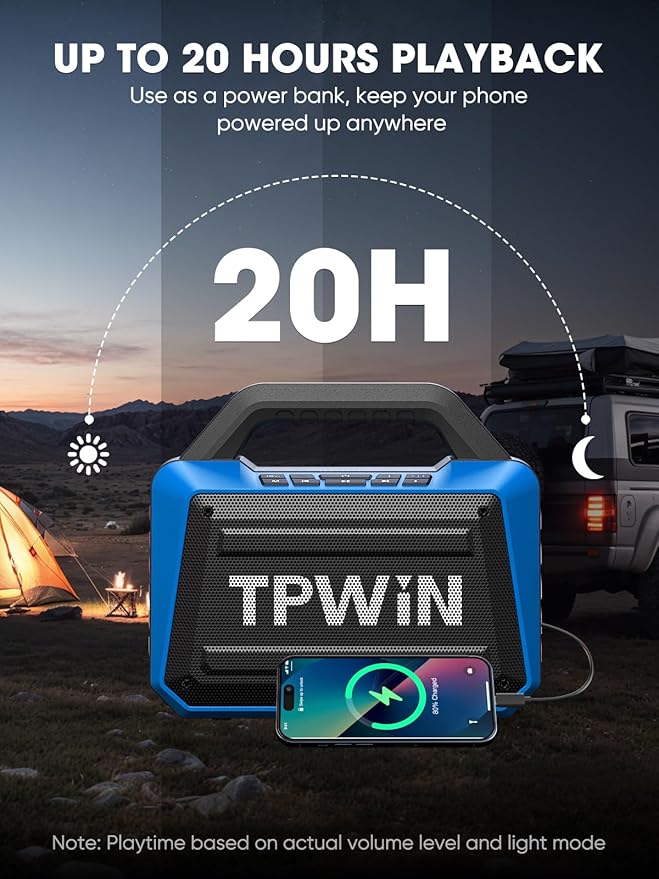 TPWIN Portable Bluetooth Speakers Loud - Image 3