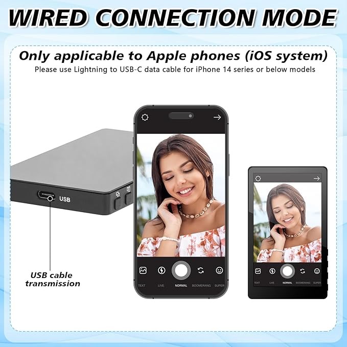 LANBOUY Selfie Screen Back Camera Monitor Phone Vlog Magnetic Selfie Screen - Image 6