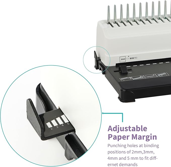 Binditek Binding Machine, 450 Sheets, Comb Binder Machines - Image 7