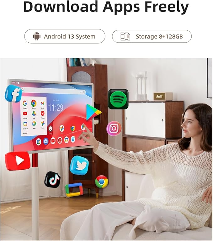 KTC MegPad 32" Smart Portable TV, 4K Touch Screen Portable TV Monitor, Android - Image 4