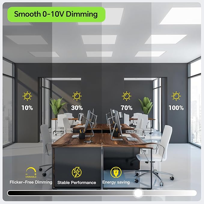 2x2 LED Light Flat Panel 4Pack, 40/35/30/25/20W, 5 Color Temps - Image 6