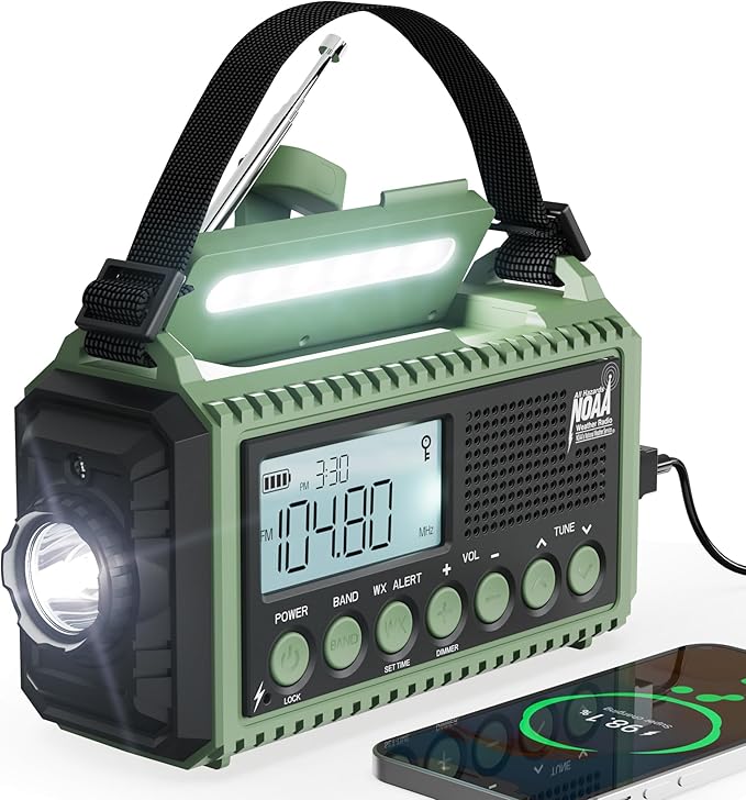 12000 Emergency Radio, NOAA Weather Radio by Mesqool